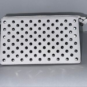 Michael Kors Daniela White Studded Wristlet